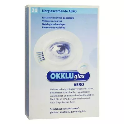 OKKLUGLAS Apósito de vidrio para relojes Aero, 20 piezas
