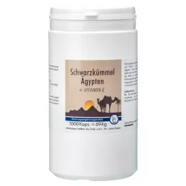 SCHWARZKÜMMEL ÄGYPTEN+E Cápsulas, 1000 Cápsulas