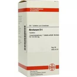 ABROTANUM D 4 pastillas, 200 uds