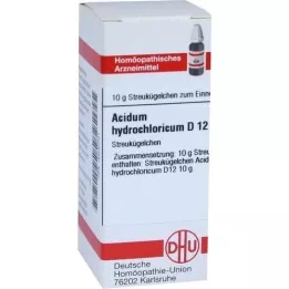 ACIDUM HYDROCHLORICUM D 12 glóbulos, 10 g