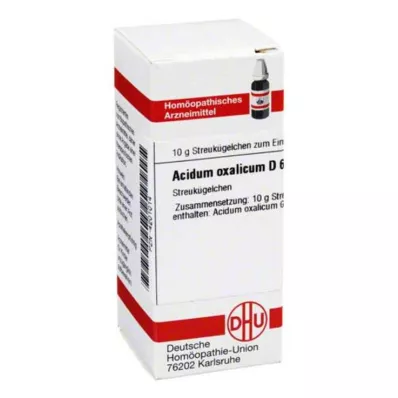 DHU Acidum oxalicum D 6 glóbulos, 10 g DHU Acidum oxalicum D 6 glóbulos, 10 g