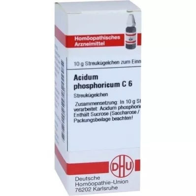 ACIDUM PHOSPHORICUM C 6 glóbulos, 10 g