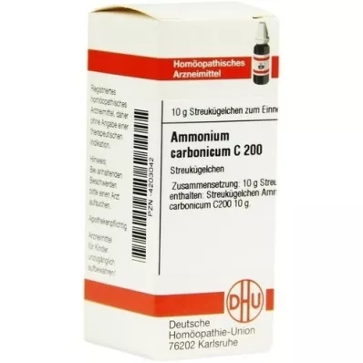 AMMONIUM CARBONICUM C 200 glóbulos, 10 g