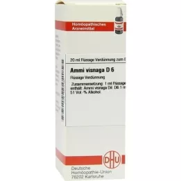 AMMI VISNAGA D 6 Dilución, 20 ml