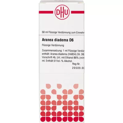 ARANEA DIADEMA D 6 Dilución, 50 ml