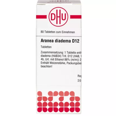 ARANEA DIADEMA D 12 pastillas, 80 uds