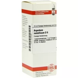 ARGENTUM METALLICUM D 6 Dilución, 20 ml