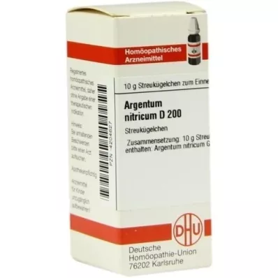 ARGENTUM NITRICUM D 200 glóbulos, 10 g