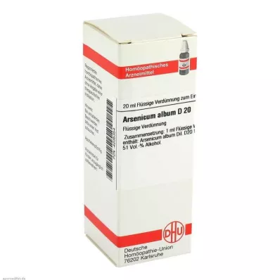 ARSENICUM ALBUM D 20 Dilución, 20 ml