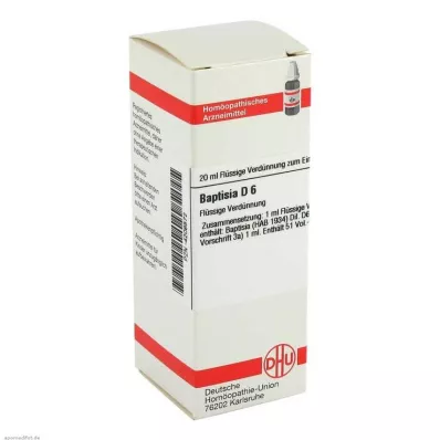 BAPTISIA D 6 Dilución, 20 ml