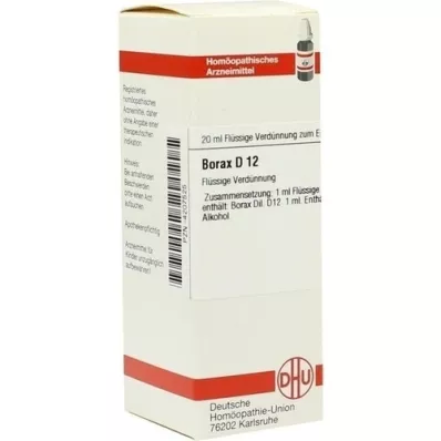 BORAX D 12 Dilución, 20 ml