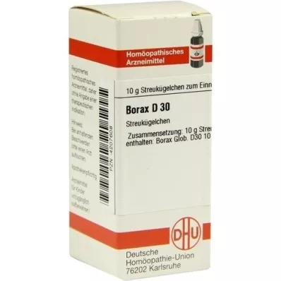 BORAX D 30 glóbulos, 10 g