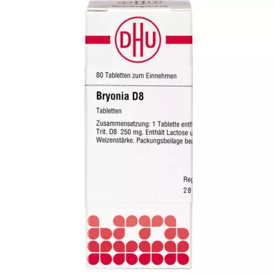 BRYONIA D 8 pastillas, 80 uds
