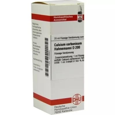 CALCIUM CARBONICUM Dilución Hahnemanni D 200, 20 ml
