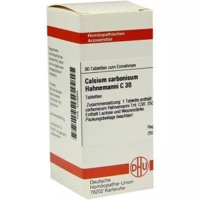 CALCIUM CARBONICUM Hahnemanni C 30 Comprimidos, 80 uds