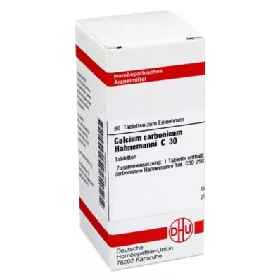 DHU Calcio carbonicum C 30 comprimidos, 80 piezas