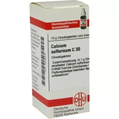 CALCIUM SULFURICUM C 30 glóbulos, 10 g