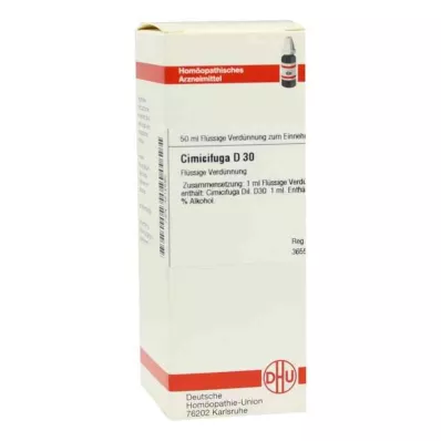 CIMICIFUGA D 30 Dilución, 50 ml CIMICIFUGA D 30 Dilución, 50 ml