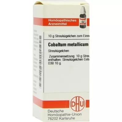 COBALTUM METALLICUM D 30 glóbulos, 10 g