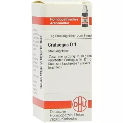 CRATAEGUS D 1 glóbulos, 10 g