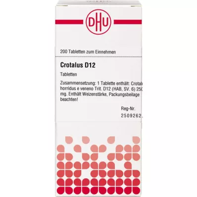 CROTALUS D 12 comprimidos, 200 uds