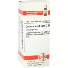 CUPRUM ACETICUM C 30 glóbulos, 10 g