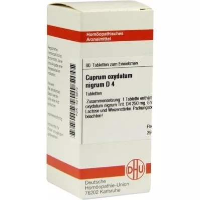 CUPRUM OXYDATUM nigrum D 4 comprimidos, 80 uds