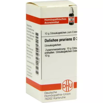 DOLICHOS PRURIENS D 3 glóbulos, 10 g