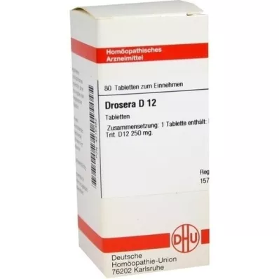 DROSERA D 12 pastillas, 80 uds