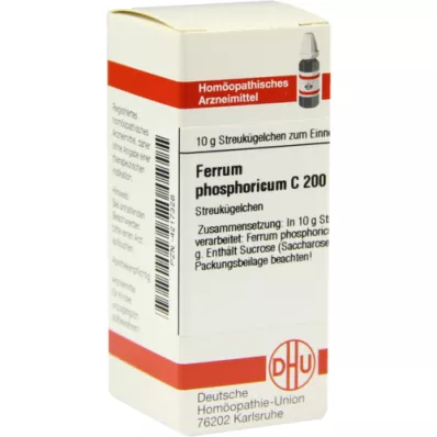 FERRUM PHOSPHORICUM C 200 glóbulos, 10 g