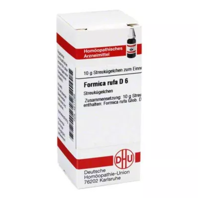FORMICA RUFA D 6 glóbulos, 10 g