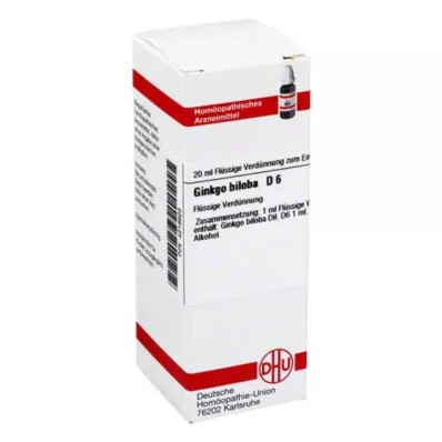 GINKGO BILOBA Dilución D 6, 20 ml GINKGO BILOBA Dilución D 6, 20 ml