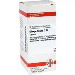 GINKGO BILOBA D 6 tabletas, 80 piezas