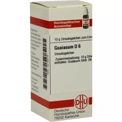 GUAIACUM D 6 glóbulos, 10 g