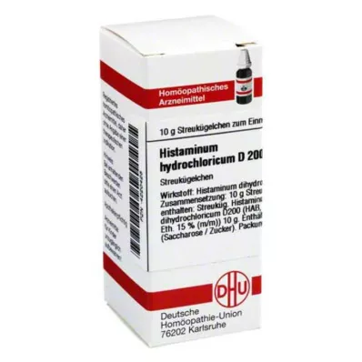 HISTAMINUM hydrochloricum D 200 glóbulos, 10 g