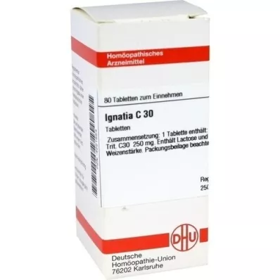 IGNATIA C 30 comprimidos, 80 uds