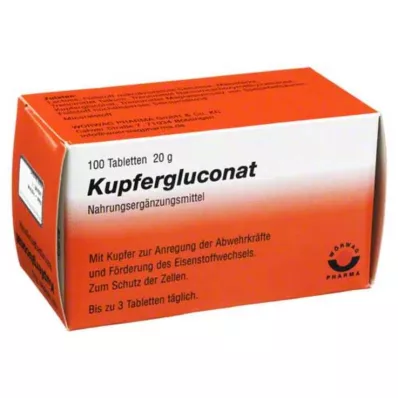 KUPFERGLUCONAT Comprimidos, 100 uds
