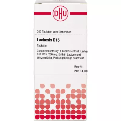 LACHESIS D 15 comprimidos, 200 uds