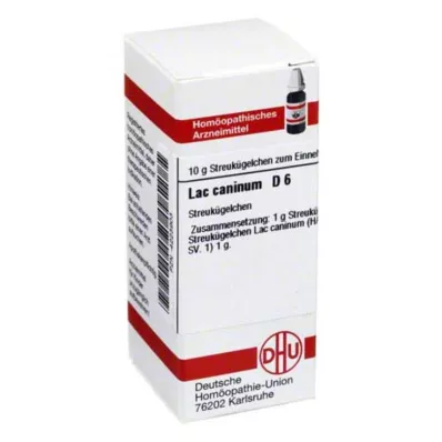 LAC CANINUM D 6 glóbulos, 10 g