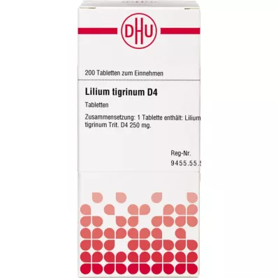 LILIUM TIGRINUM D 4 pastillas, 200 uds