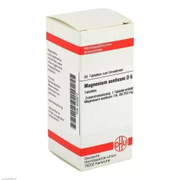 MAGNESIUM ACETICUM D 6 pastillas, 80 uds