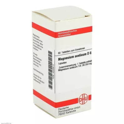 MAGNESIUM ACETICUM D 6 pastillas, 80 uds
