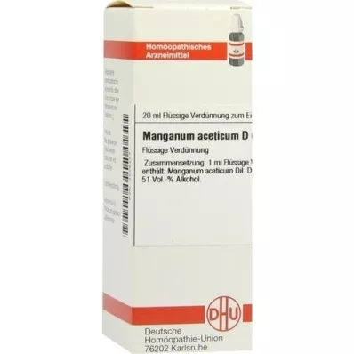 MANGANUM ACETICUM D 6 Dilución, 20 ml