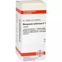 MANGANUM SULFURICUM D 12 pastillas, 80 uds