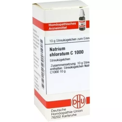NATRIUM CHLORATUM C 1000 glóbulos, 10 g
