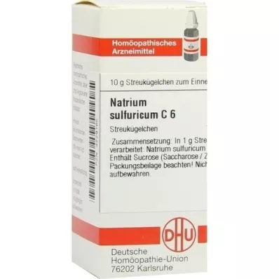 NATRIUM SULFURICUM C 6 glóbulos, 10 g