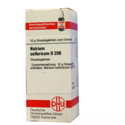 NATRIUM SULFURICUM D 200 glóbulos, 10 g