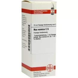 NUX VOMICA C 6 Dilución, 20 ml