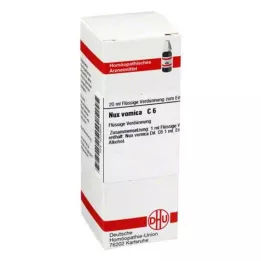 NUX VOMICA C 6 Dilución, 20 ml