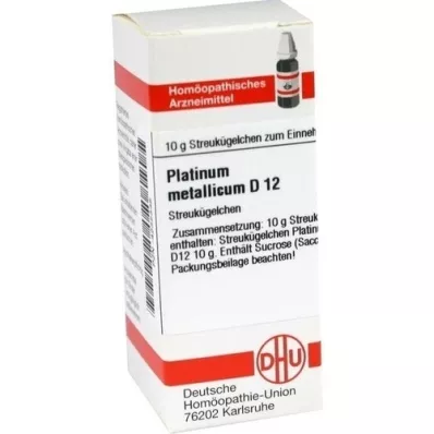 PLATINUM METALLICUM D 12 glóbulos, 10 g